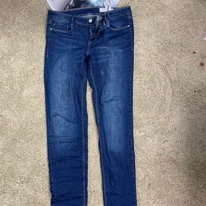 Dark blue denim jeans